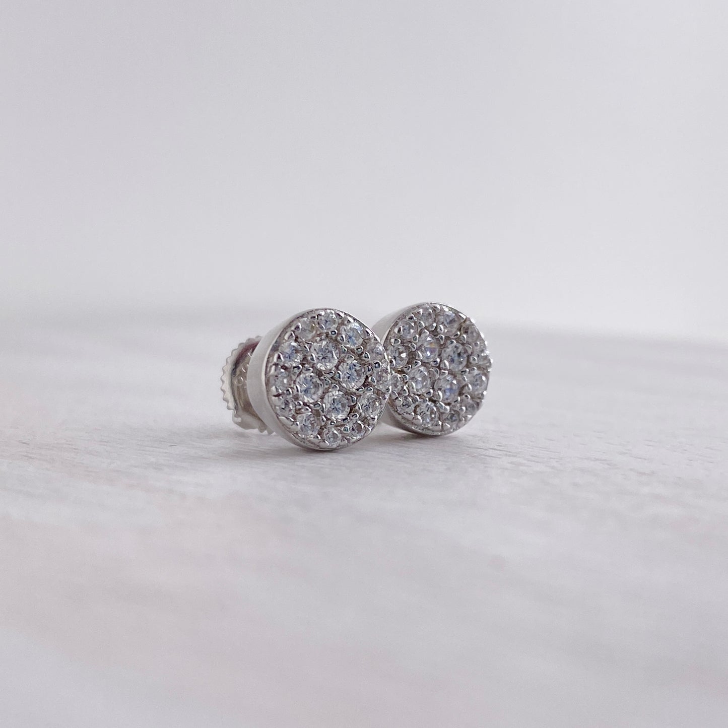 Classic Round Cluster Pave Studs