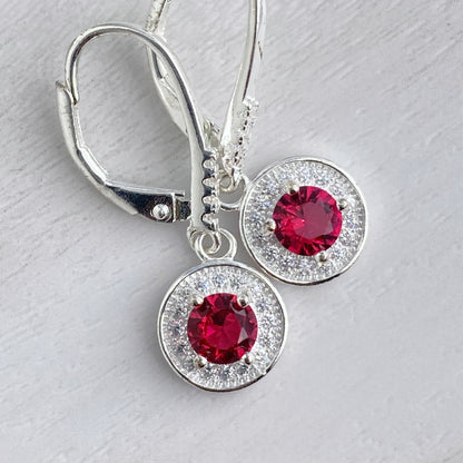 Red Round Halo Drops